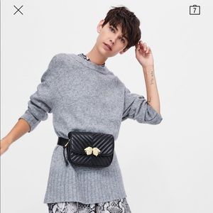 Zara belt bag with golden lion head detail